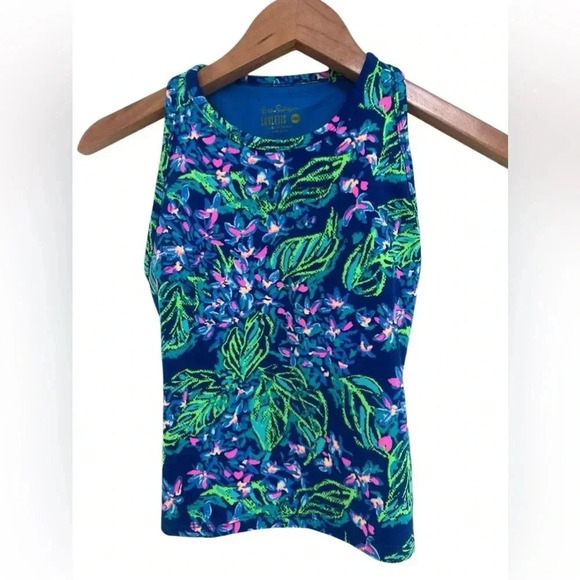 LILLY PULITZER ECLIPSE LUXLETIC BRA TANK TOP - Picture 1 of 8